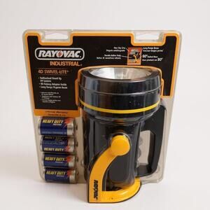 RAYOVAC Industrial 4D Swival-Lite New Old Stock Unopened Batteries Mat Not Work